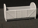 OO9 Narrow Gauge Round Ended Wagon Kit for Peco NR-121D 10ft WB Chassis Resin Body