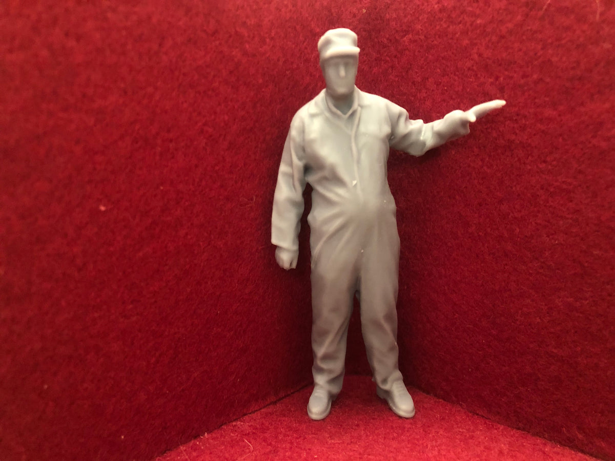 16mm figure 3D scan of a real person - D034 1:19 scale & SM32