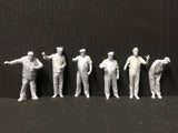 Loco crew Multi-Pack - 6 (Version2) assorted poses -3D scans  - NG7 - O Gauge