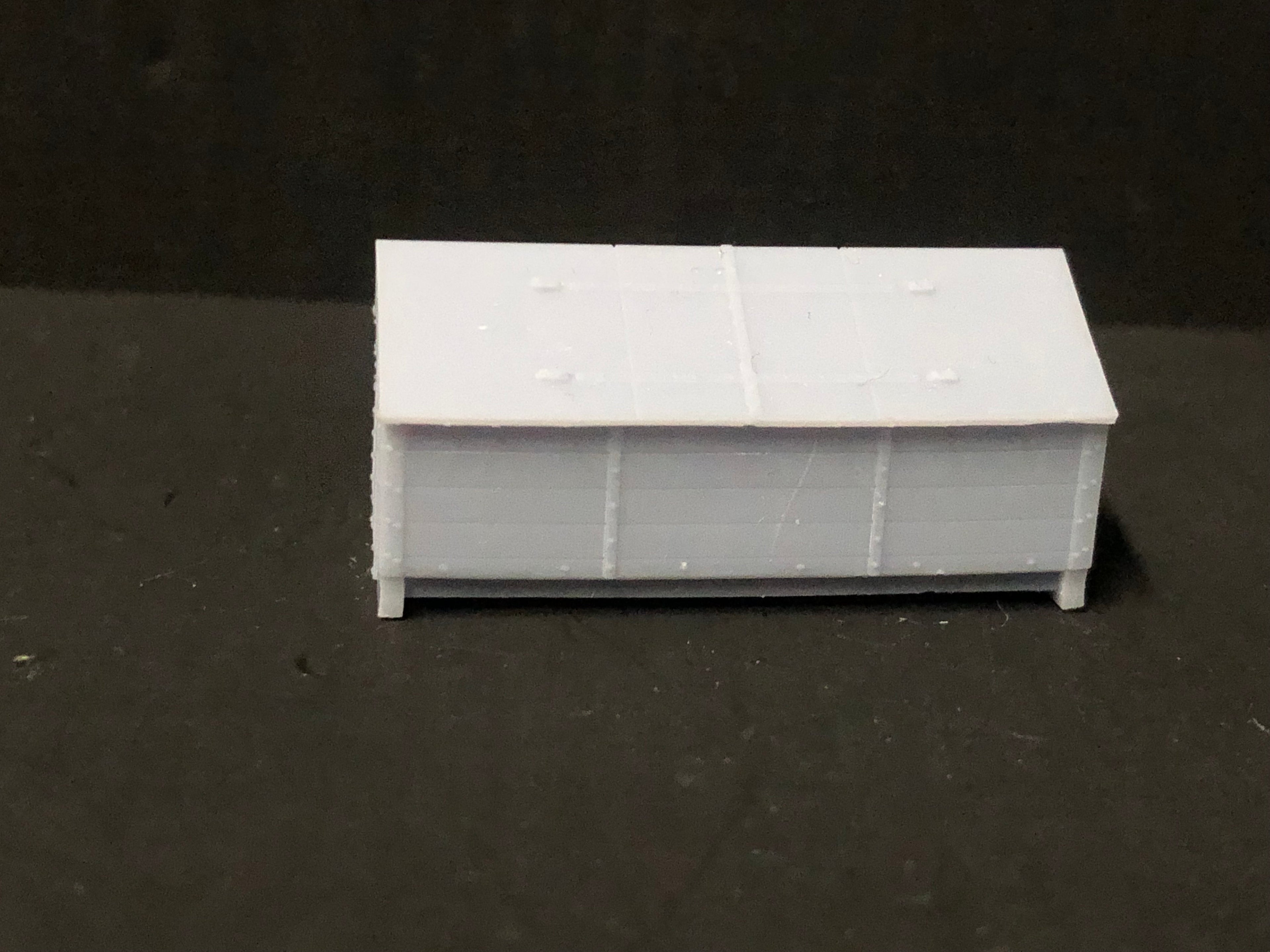 OO9 narrow gauge lime or sand covered wagon resin kit body for Peco NR-121D 10ft wheelbase chassis