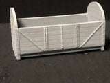 OO9 Narrow Gauge Round Ended Wagon Kit for Peco NR-121D 10ft WB Chassis Resin Body