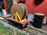 GN15 Narrow Gauge Cable Wagon with Wheels - Model Railway Freight