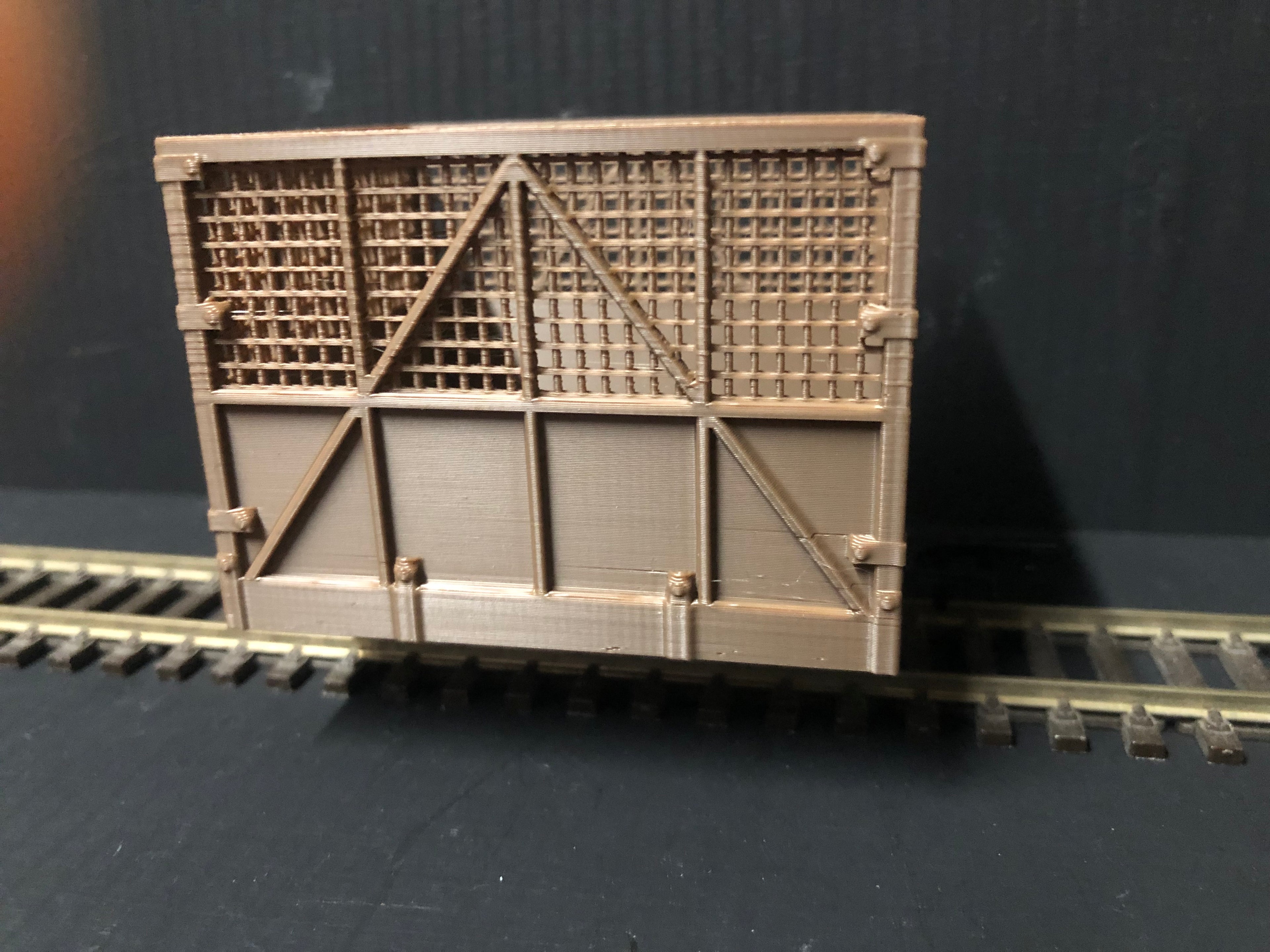 O-16.5 / NG7 narrow gauge 4 ton sugar cane bin wagon kit with pre-coloured body and POM wheelsets for model railways