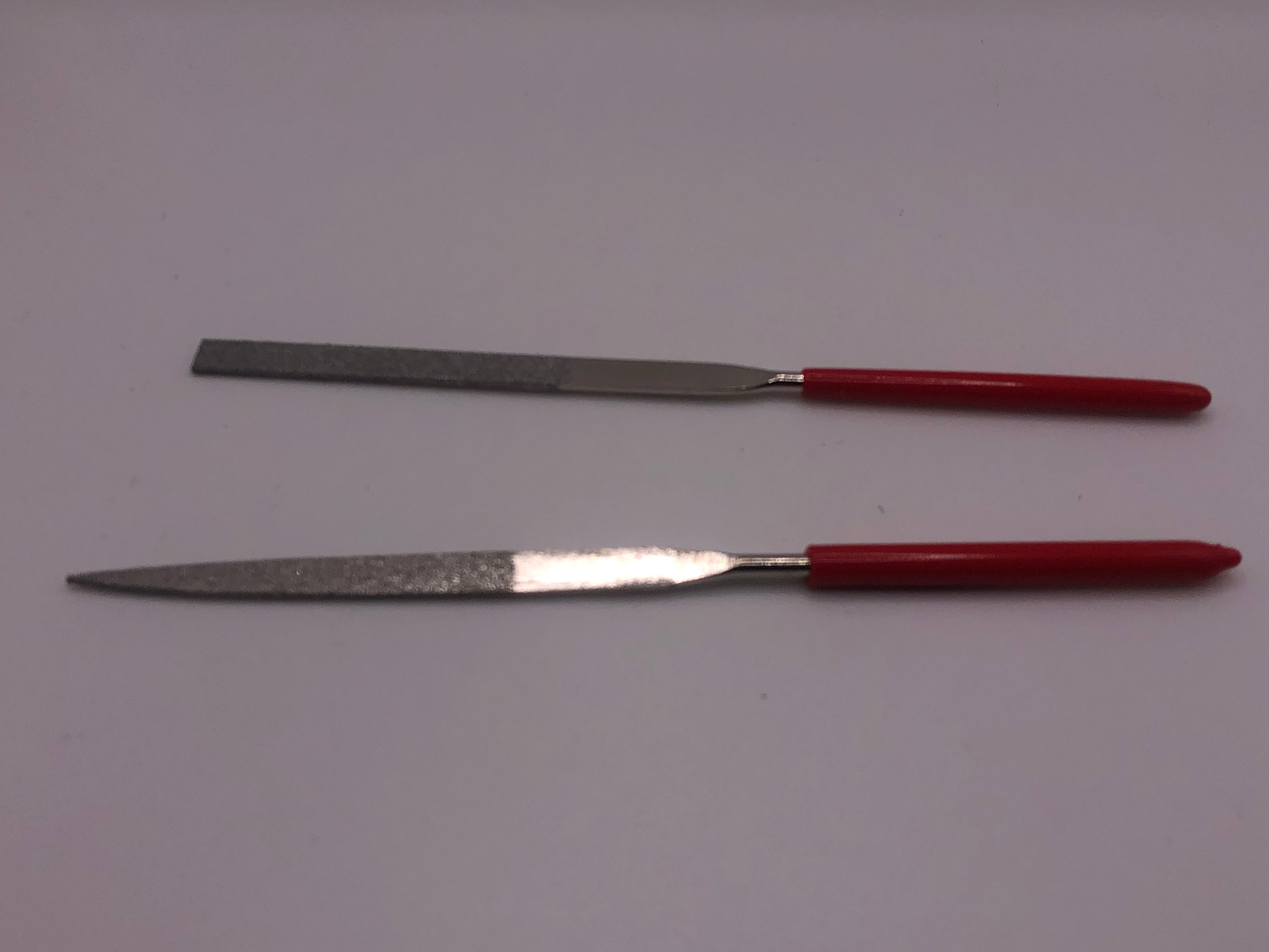 Set of 10 diamond needle files, 140mm mini precision tools ideal for fine metal, glass and model railway detailing work