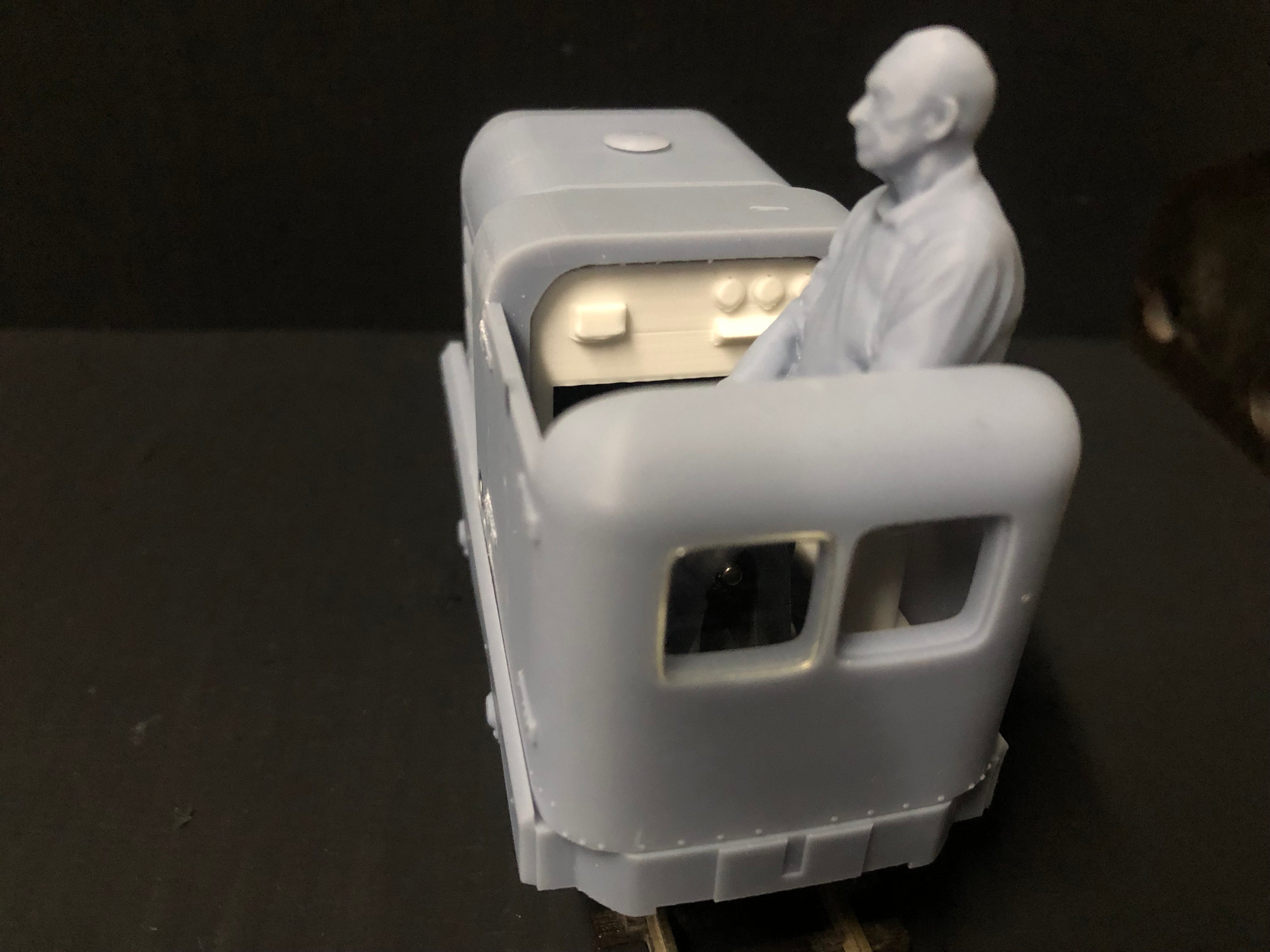 Unpainted GN15 diesel critter locomotive body kit for G scale on 00 gauge track, designed to fit a Hornby Smokey Joe 0-4-0 chassis