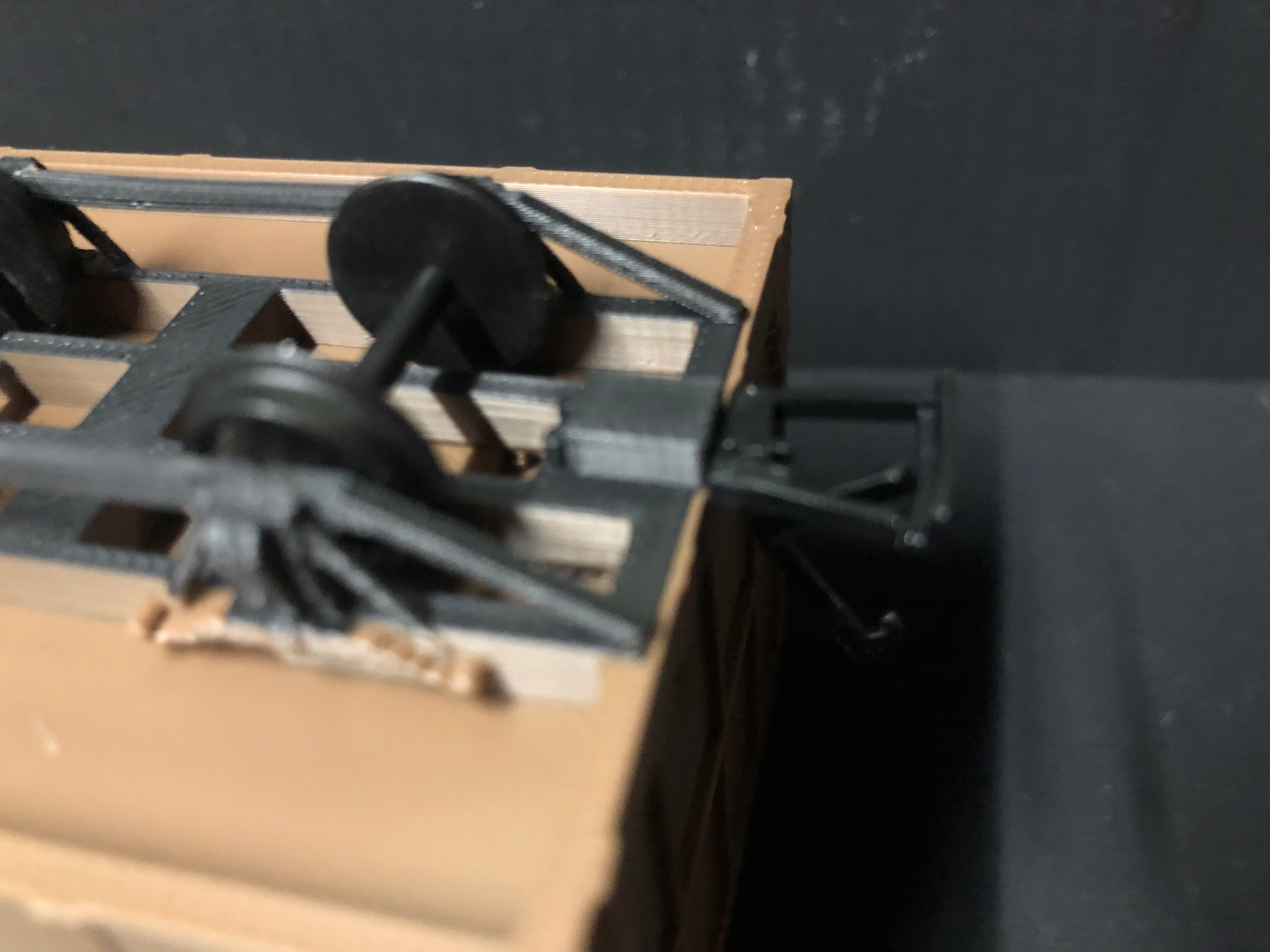 O-16.5 / NG7 4 ton sugar cane bin wagon kit with pre-coloured body and POM wheels for narrow gauge model railways