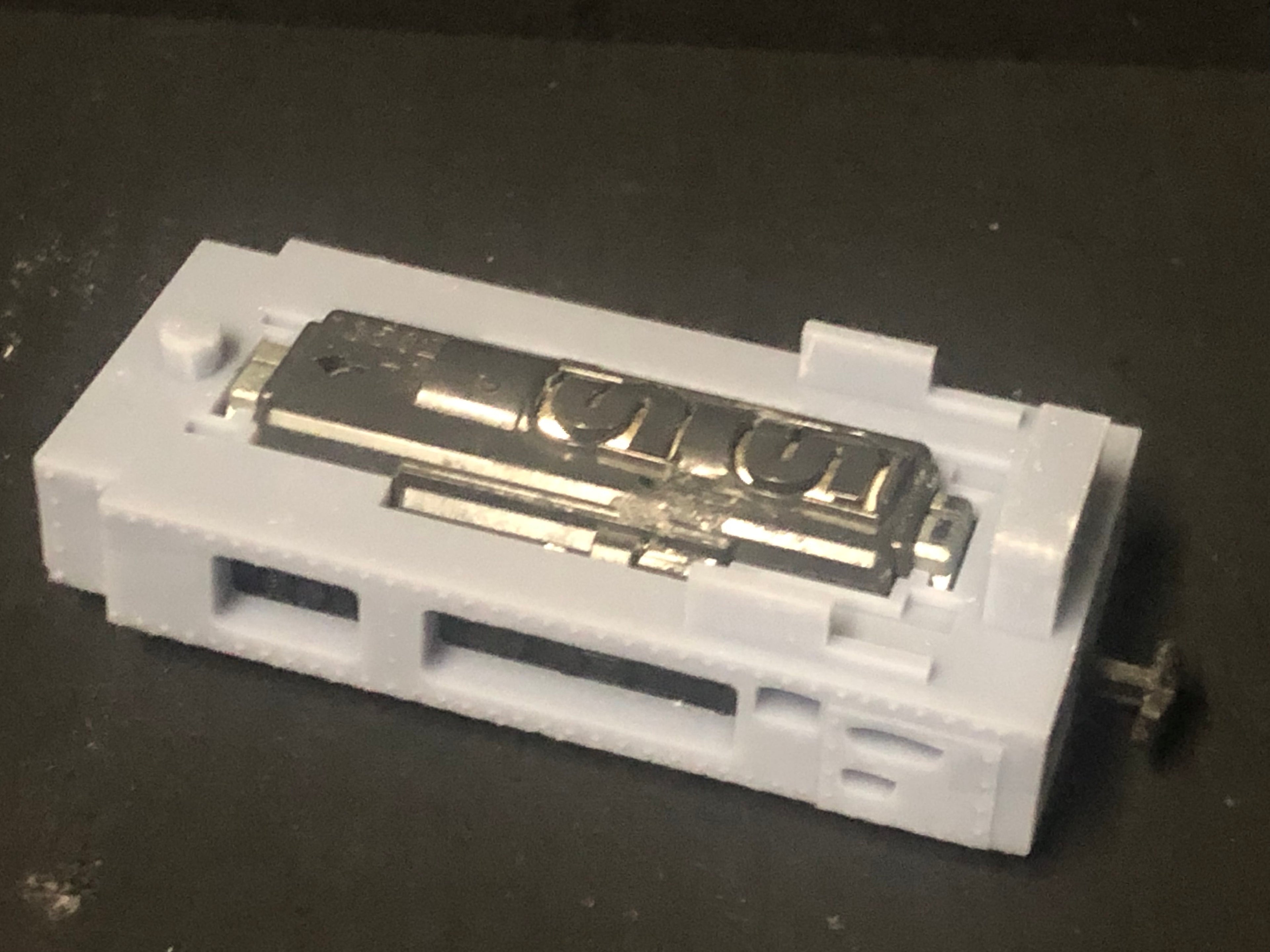 OO9 narrow gauge Kerr Stuart-inspired open cab steam loco kit body shown fitted to a Kato 11-109 motor bogie chassis