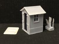 Small Ground Frame Hut with levers and glazing - OO9/OO/HO