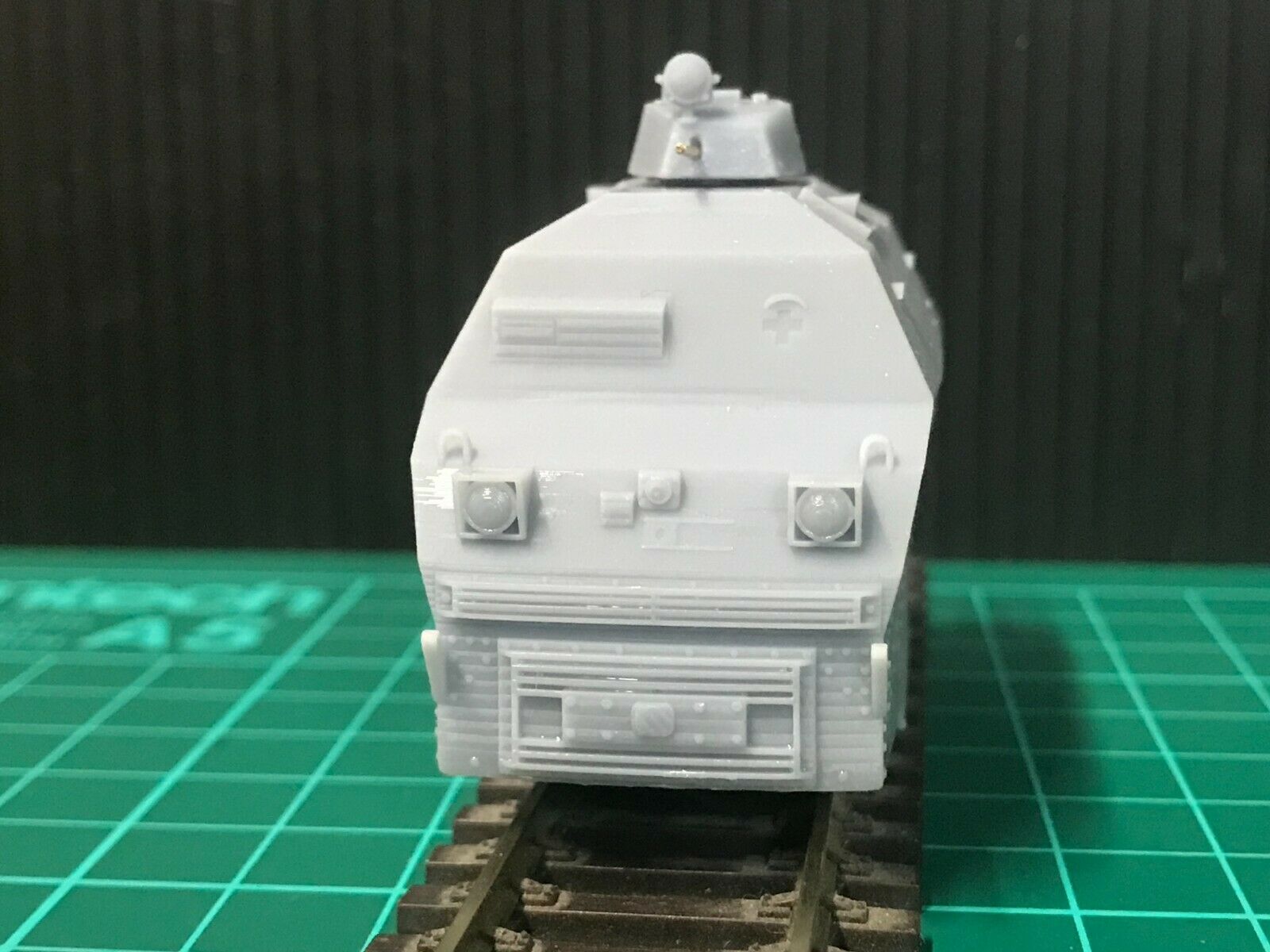 OO gauge Wickham Type 42 armoured train Vietnam era model kit with optional static display configuration