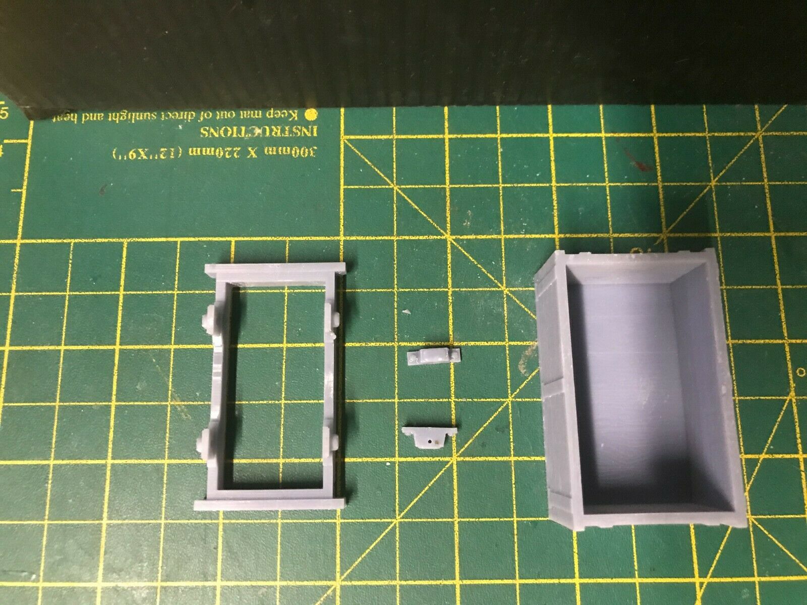 Gn15 narrow gauge drop-side plank wagon kit shown assembled on 16.5mm track with optional 12.5mm wheelset