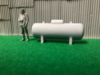 O Scale Model Railway Scenery Propane Tank and Figure