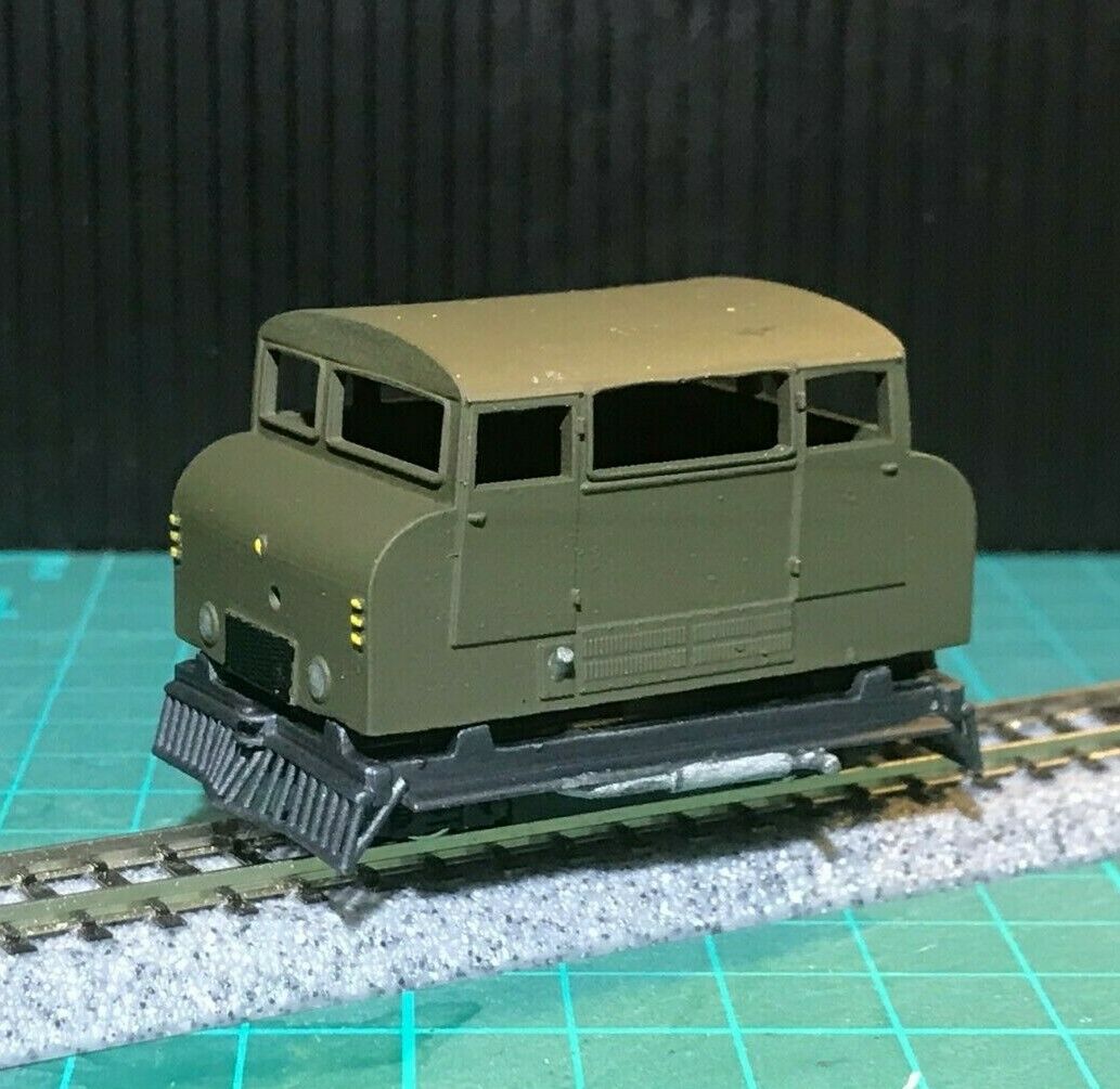 OO9 Wickham Type 42 inspection car body kit for 4mm scale 009 narrow gauge, suitable for shortened KATO 109 chassis
