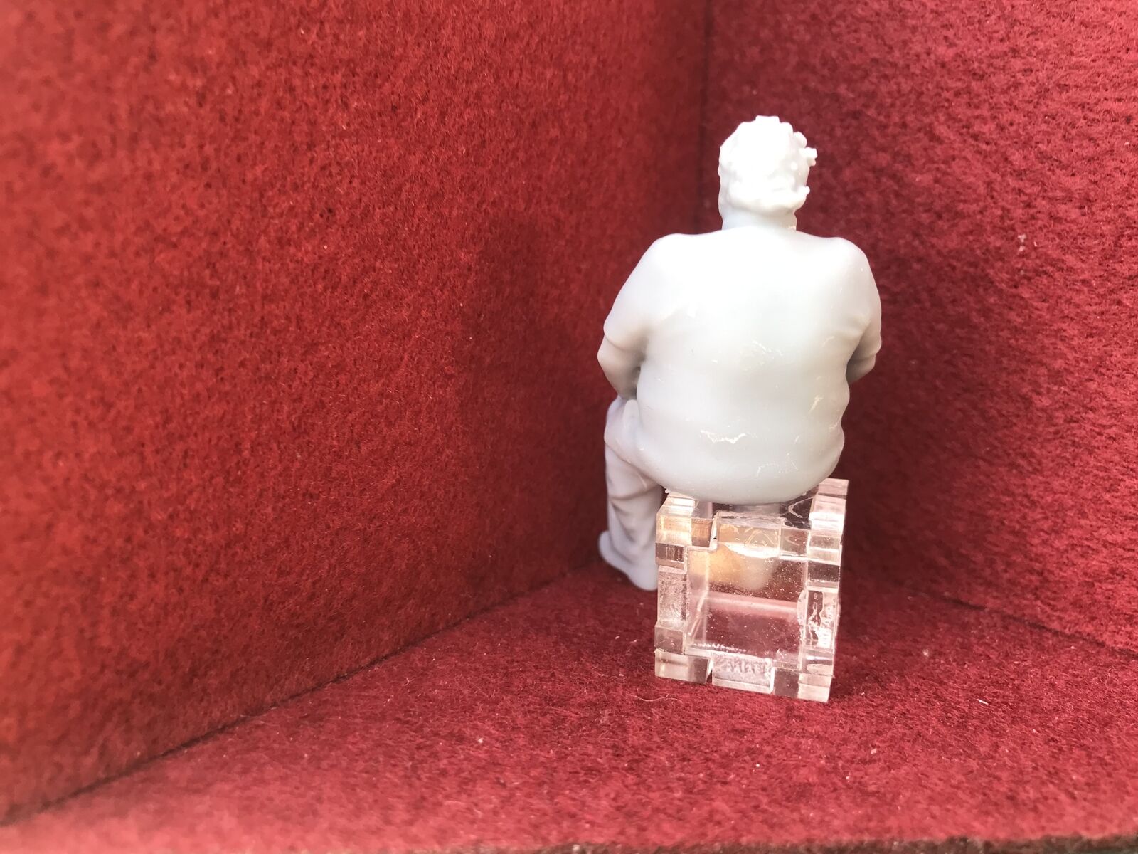 G scale 1:22.5 seated driver figure, 3D scanned from a real person, suitable for GN15 narrow gauge layouts