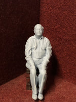 G-Scale Seated figure - 3D scan of a real person - MD031 (also GN15)