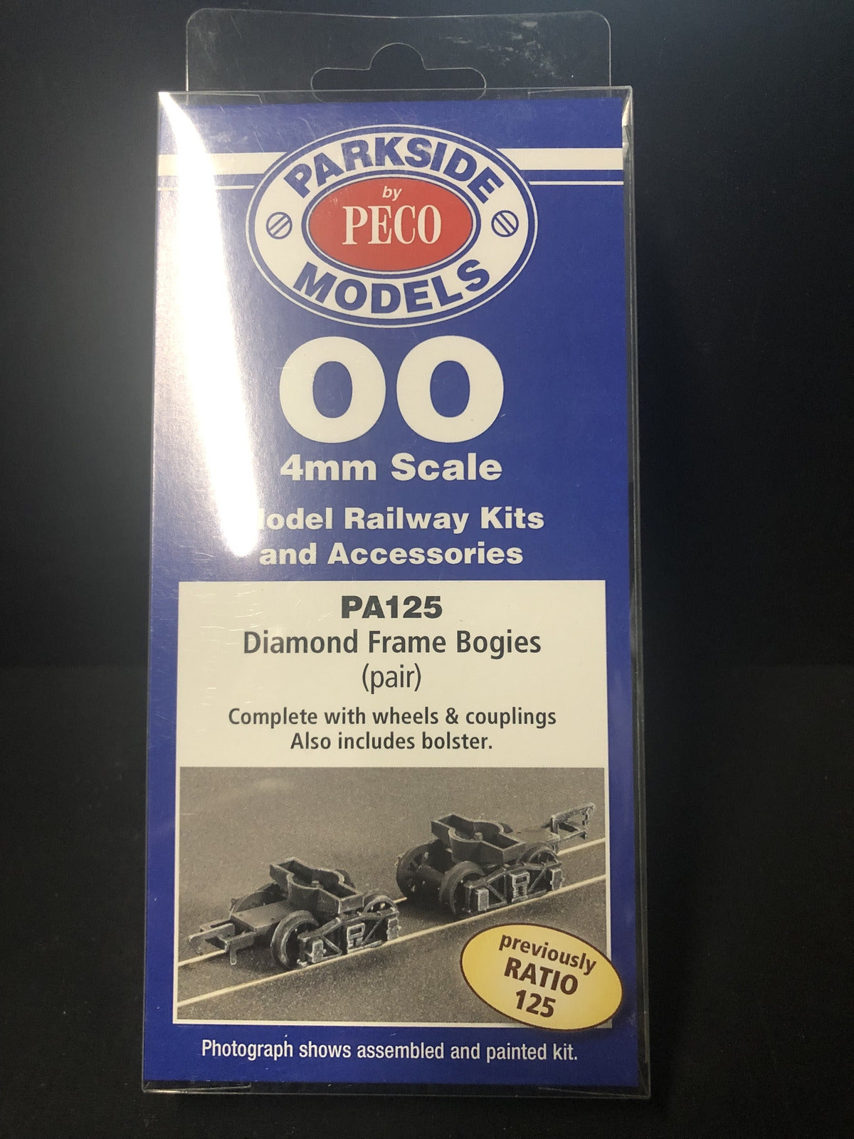 Gn15 narrow gauge Pechot wagon kit with detailed body, bogie wheels and NEM coupling pockets for 16.5mm track