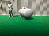 O Scale Model Railway Scenery Propane Tank and Figure