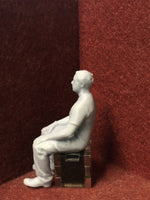 G-Scale Seated figure - 3D scan of a real person - MD086 (also GN15)