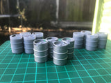 G-scale model scenery - twelve 50L beer kegs - also suitable for GN15