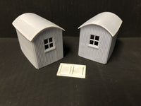 Two Lamp huts with glazing - OO9/OO/HO based on Buckfastleigh buildings