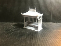 OO Gauge (OO9) Edwardian Seaside or Park Shelter plus a Mine and telescopes