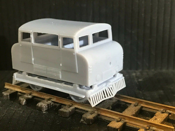 OO gauge Wickham Inspection car includes a static chassis option