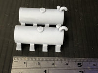 TT120 - TT:120 Scale Twin Diesel Tank on brick supports for depot