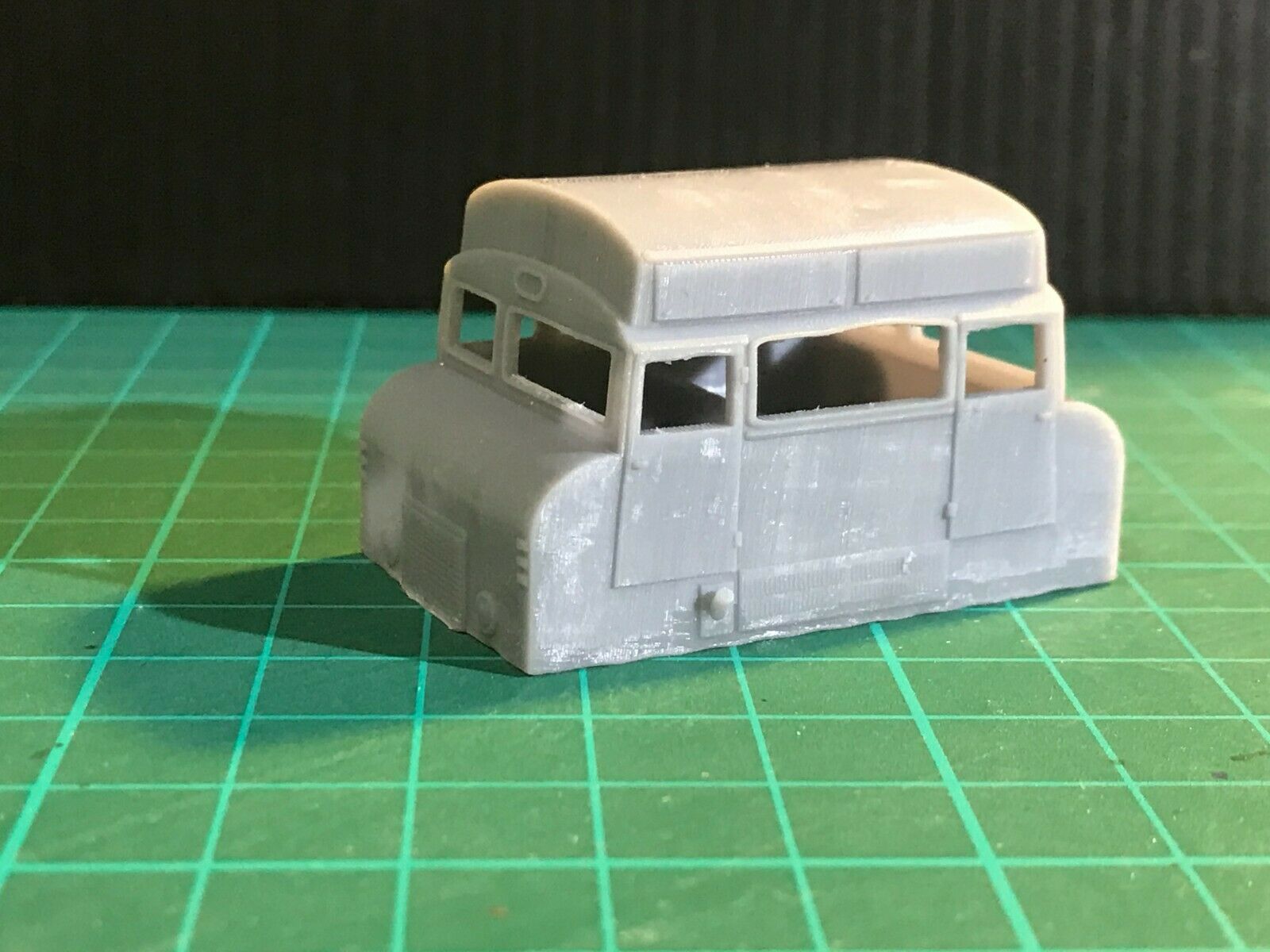 OO gauge Wickham Type 42 inspection car resin kit with sub chassis, shown with Tenshodo Spud motor bogie and dummy static chassis