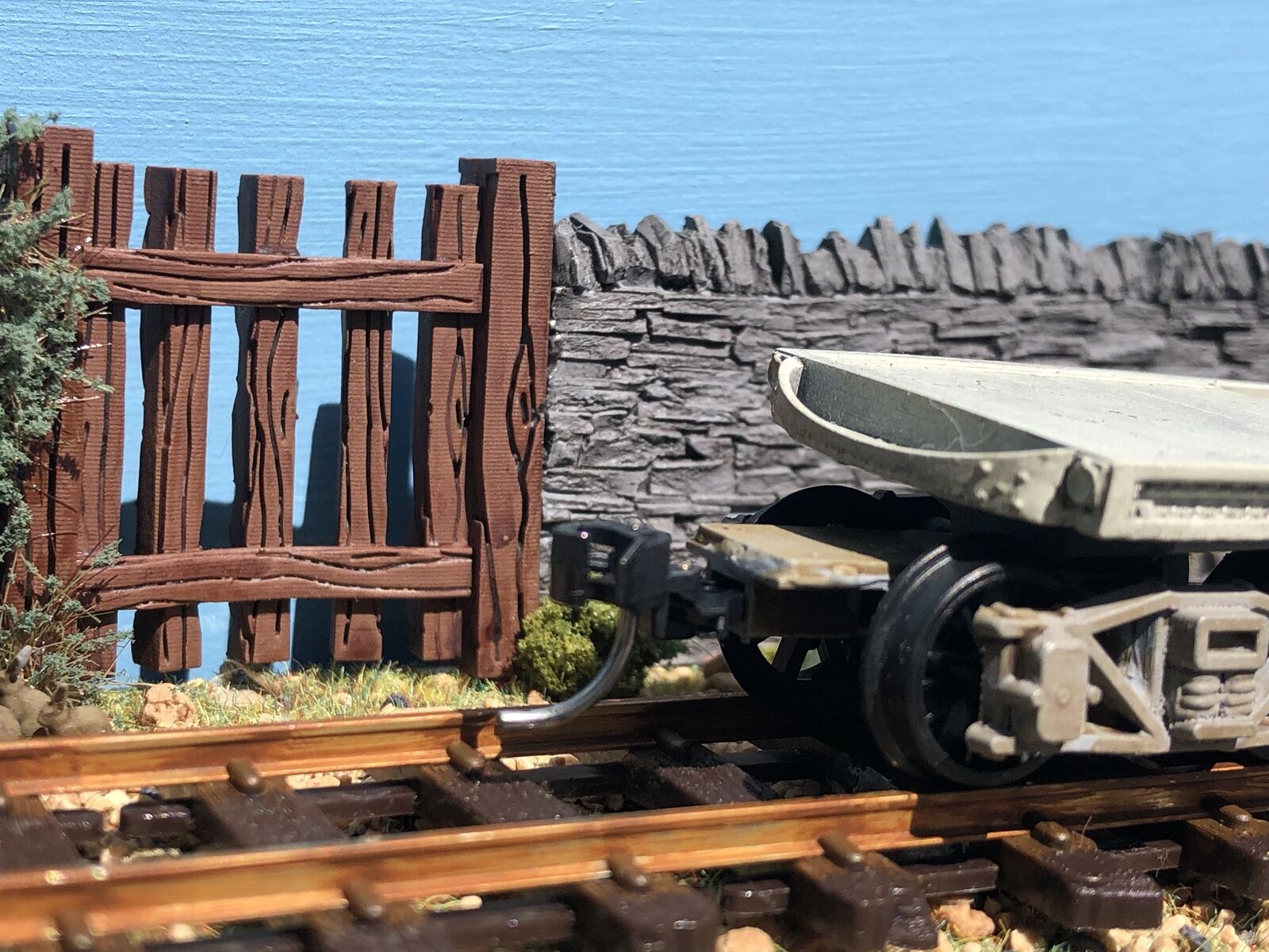 Gn15 narrow gauge Pechot wagon kit with detailed body, bogie wheels and NEM coupler pockets for 16.5mm track