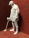 16mm figure 3D scan Metal Detectorist, a real person - MD260 1:19 scale SM32