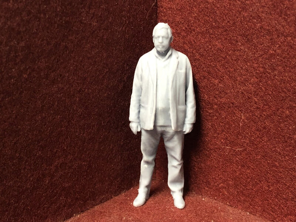 G-Scale figure - 3D scan of a real person in jacket - MD016 (also GN15)