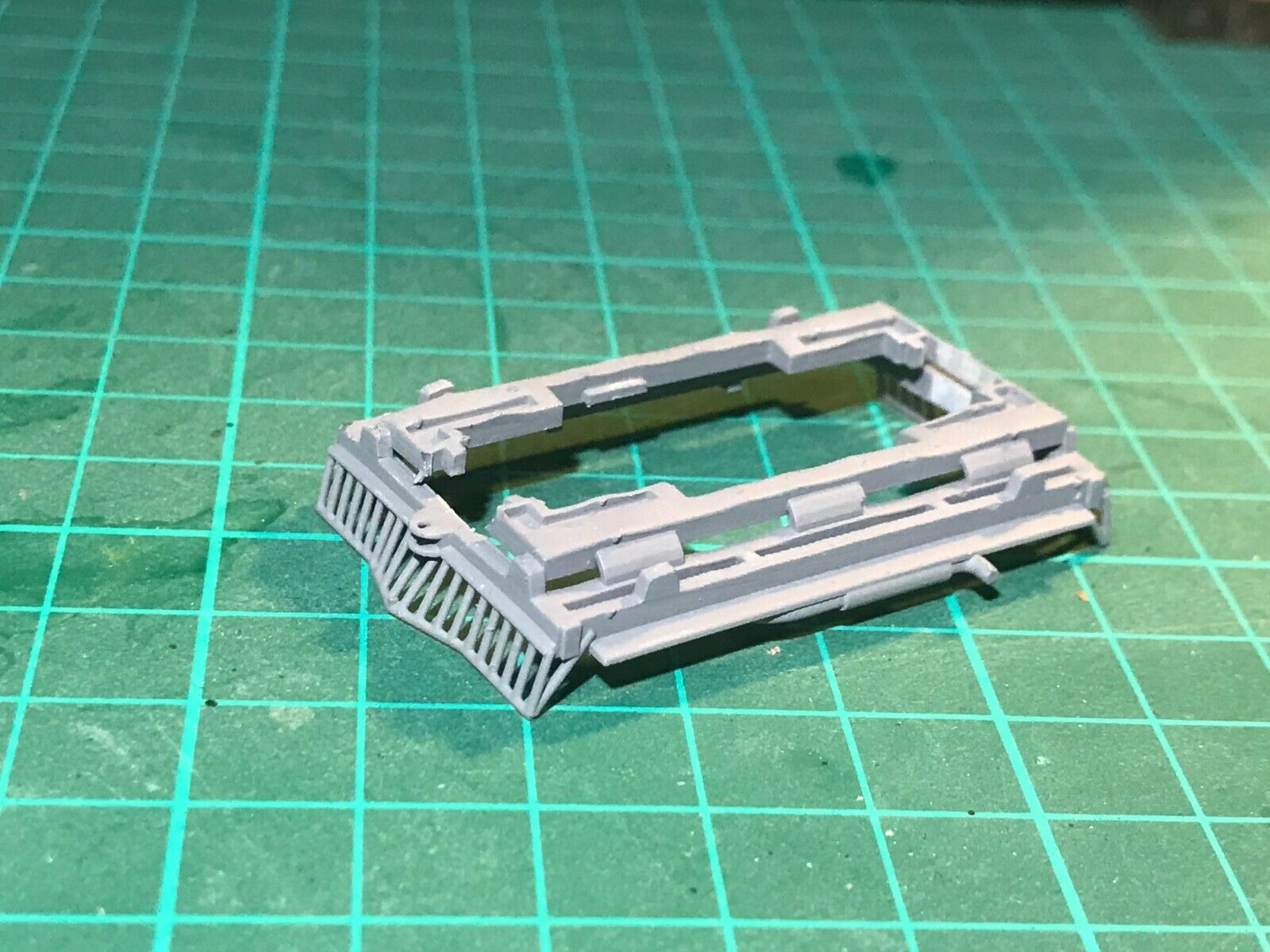 OO9 Wickham Type 42 inspection car body kit for 4mm scale 009 narrow gauge, shown on a trimmed KATO 109 chassis.